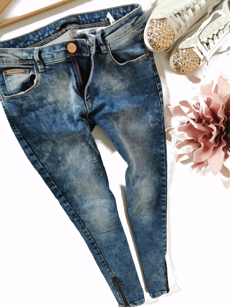 Idealne rurki skinny jeansy Cropp 36