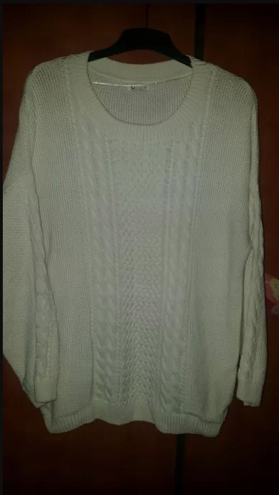 Sweter XL Cubus Bawełna Ciepły warkocz