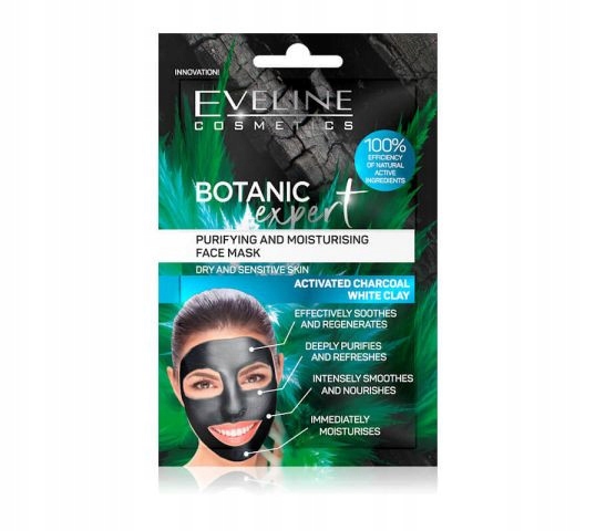 Eveline Botanic Expert maseczka 2x5ml biała glinka