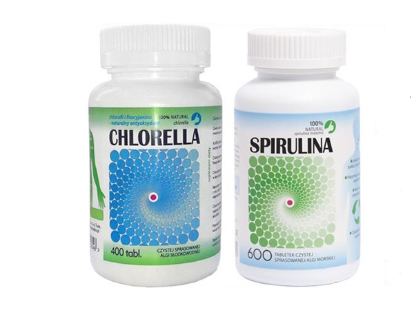 CHLORELLA + SPIRULINA zestaw 1000 tabletek