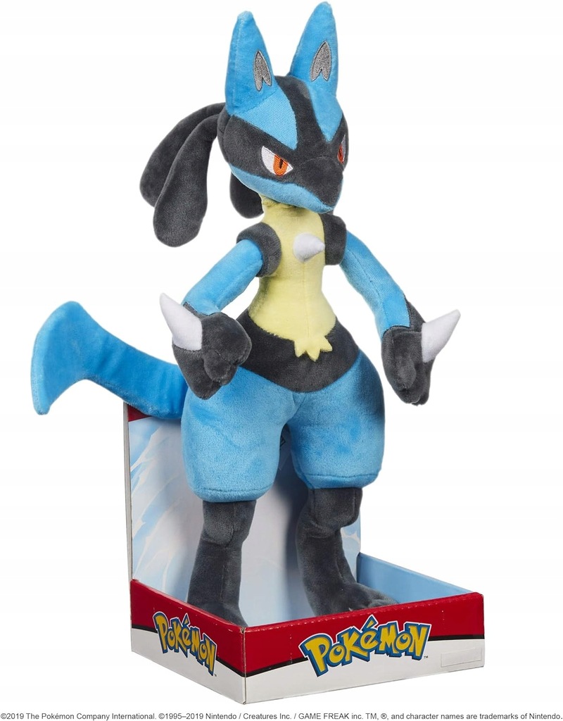 MASKOTKA POKEMON Lucario 30 cm oficjalna zabawka POKEMON