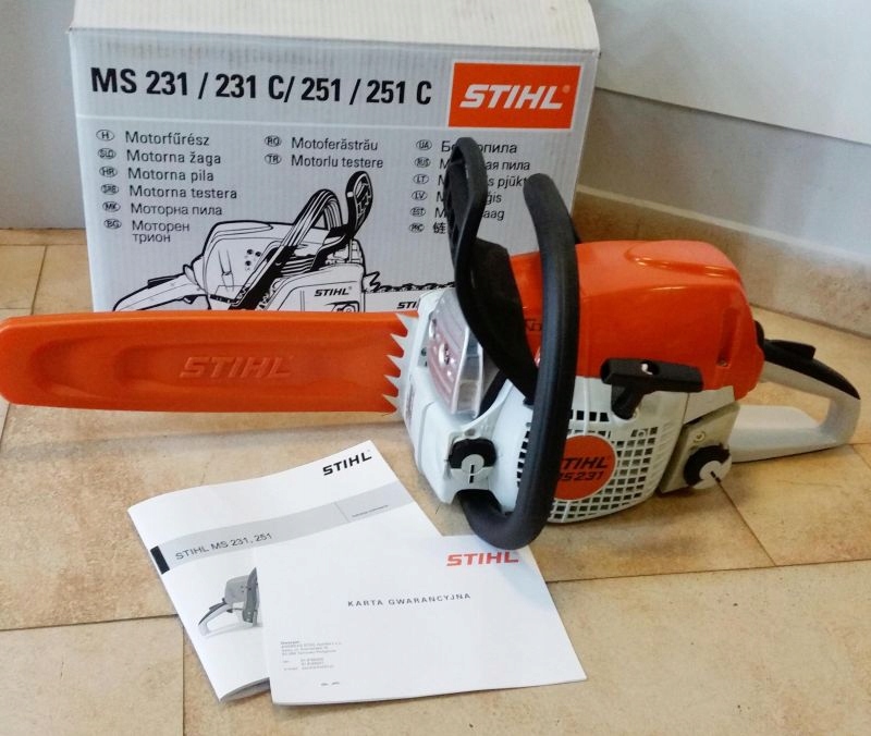 PILA STIHL MS 231 MOC 2.0 KW/2.7 KM SILNIK 2MIX