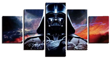 TRYPTYK OBRAZ NA PŁOTNIE FILM STAR WARS 150x80cm