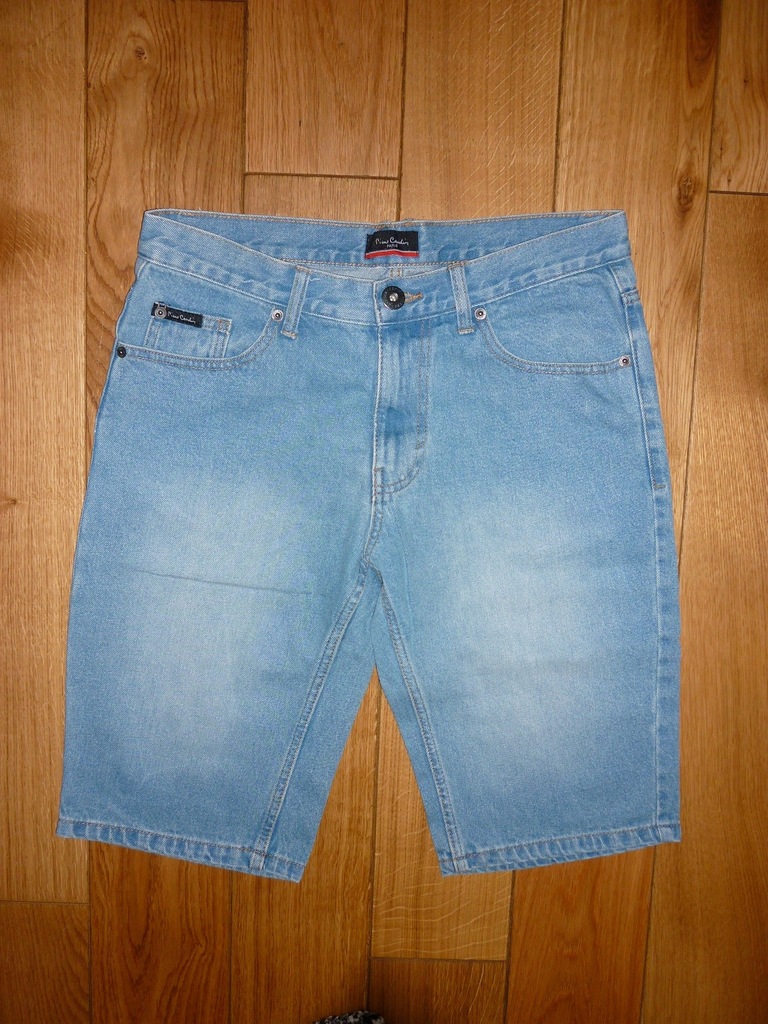 PIERRE CARDIN MĘSKIE JEANSOWE SPODENKI M/L