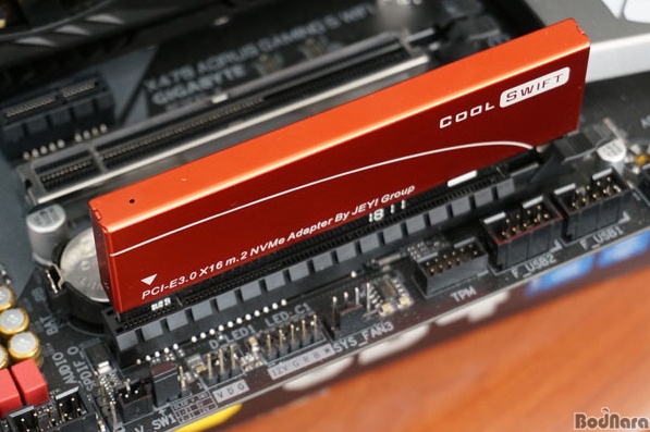 Купить SSD-адаптер PCIe x16 M.2 M-Key NVMe + радиатор JEYI: отзывы, фото, характеристики в интерне-магазине Aredi.ru