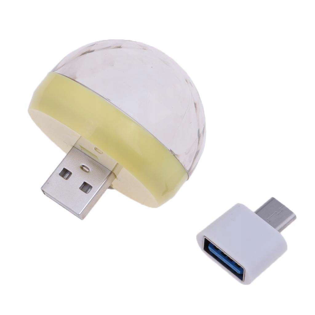 Przenośna mini lampka USB z kablem do telefonu