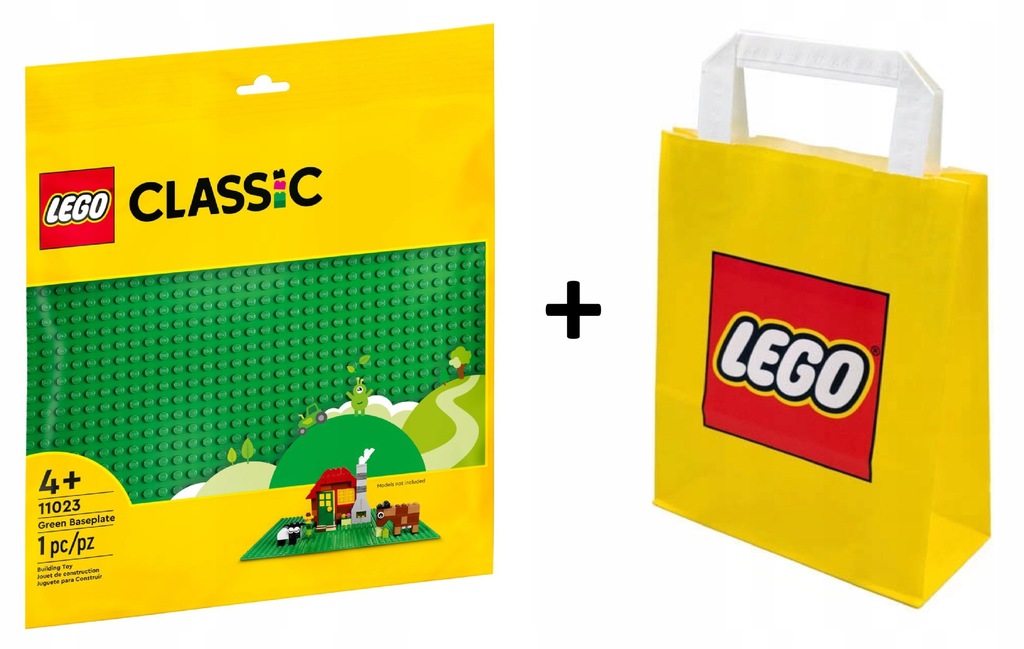 LEGO 11023 Classic Zielona płytka konstrukcyjna + GRATIS Torba Prezent LEGO