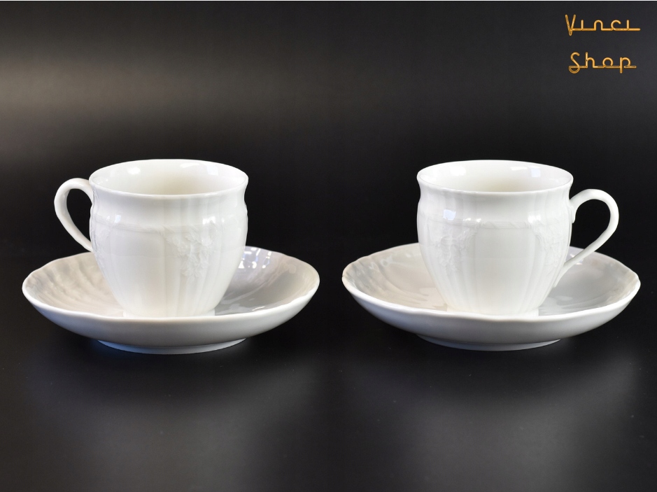 2x filiżanka do mokki espresso KPM Berlin Rocaille