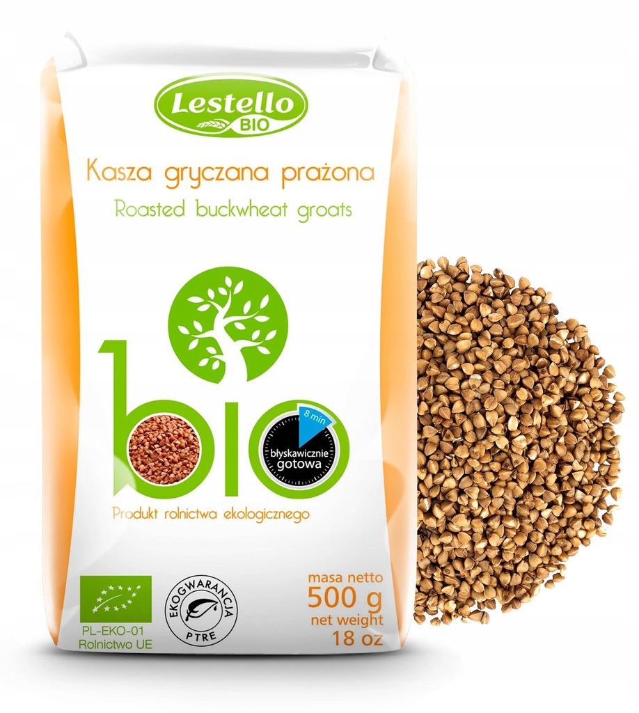KASZA GRYCZANA PRAŻONA BIO LESTELLO 500G