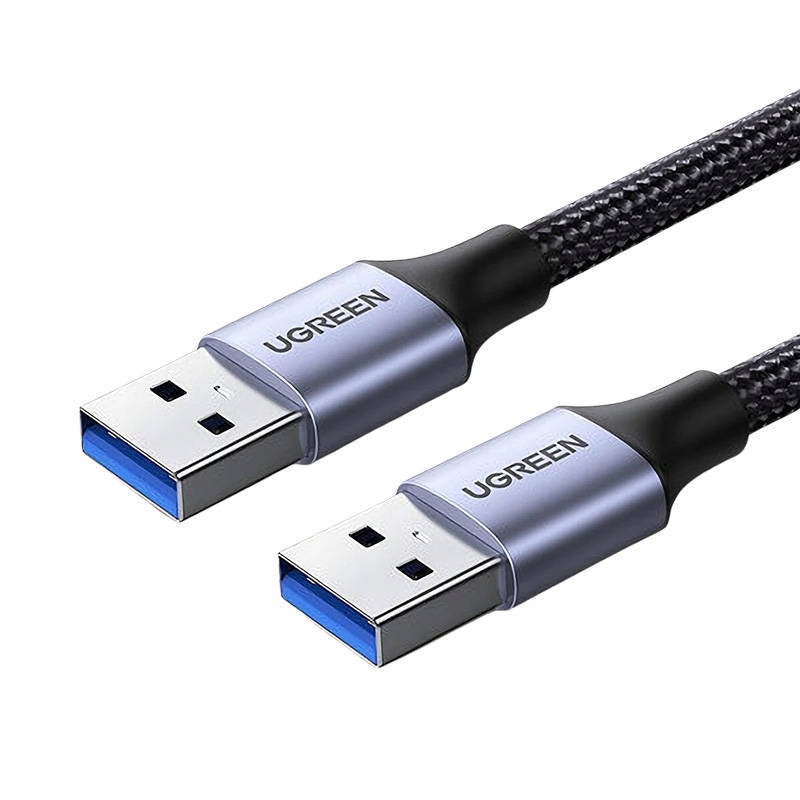 Kabel USB3.0, USB-A męski do USB-A męski, UGREEN US373 2A, 0,5m (czarny)