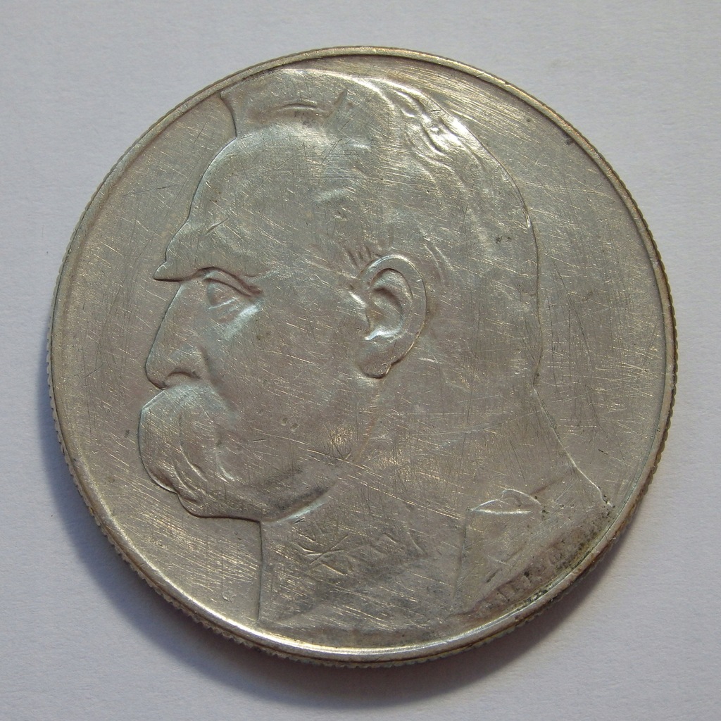 10 Złotych II RP Józef Piłsudski 1936r. Ag X4768