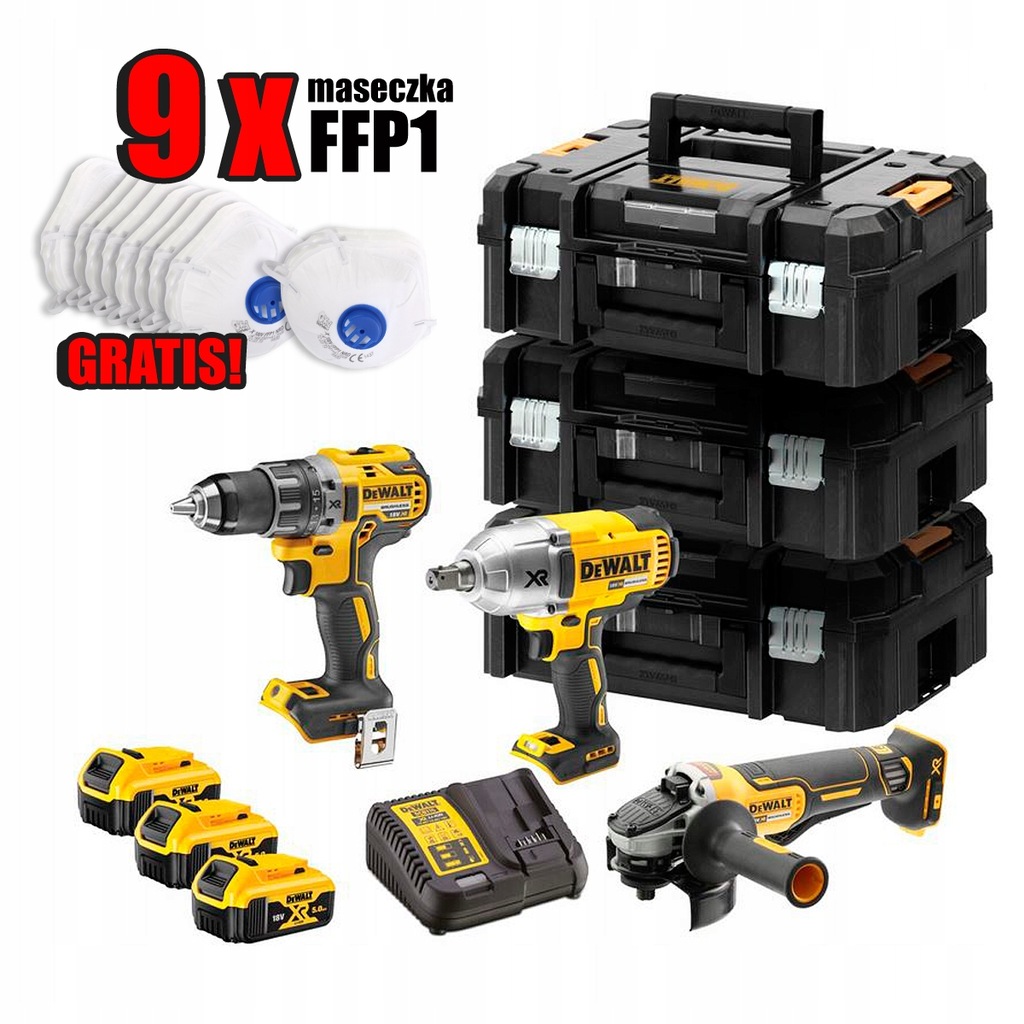 DeWalt DCKM009 zestaw combo DCD791 DCF899 DCG406 9028517454