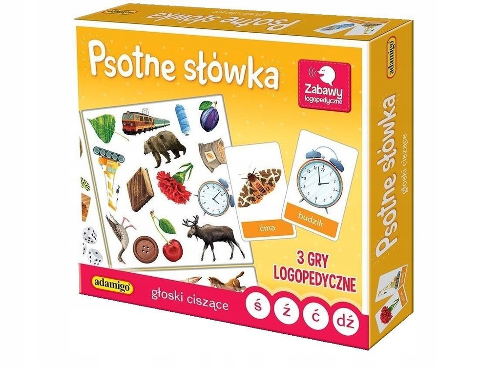 PSOTNE SŁÓWKA - GŁOSKI CISZĄCE, ADAMIGO