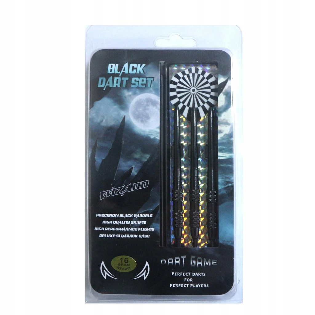 Rzutki Strzałki Lotki DART Wizard Black Brass 3szt