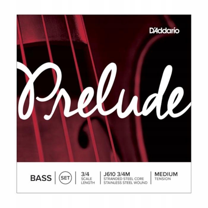 D'ADDARIO PRELUDE J610 3/4M STRUNY DO KONTRABASU