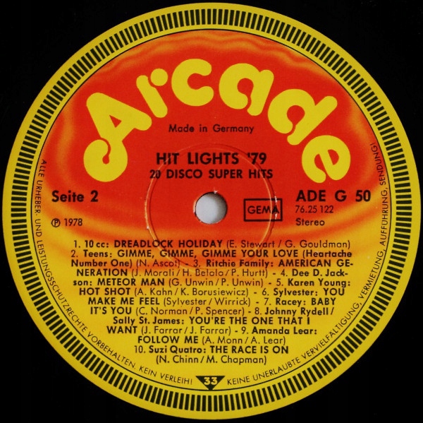 Купить Разное - Hit Lights '79 - EX: отзывы, фото, характеристики в интерне-магазине Aredi.ru