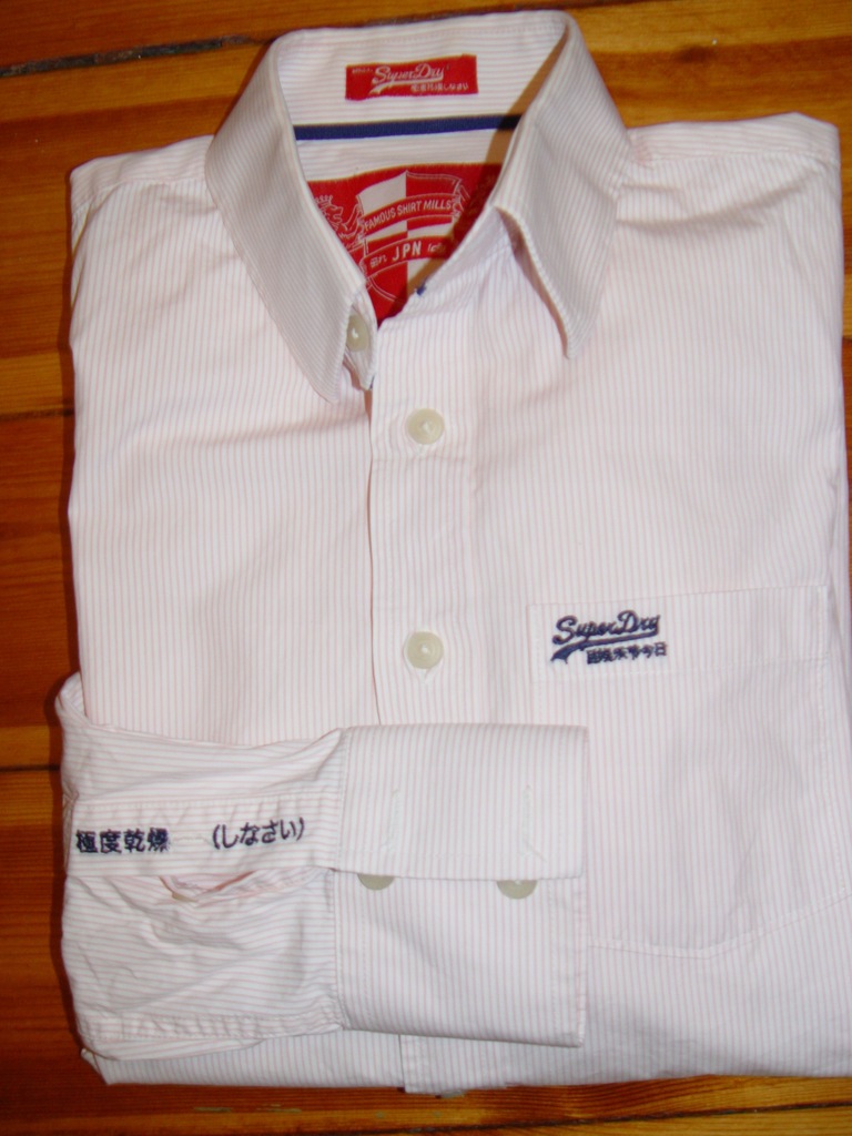 SUPERDRY FAMOUS SHIRT MILLS JAPAN S 37-38CM PASKI