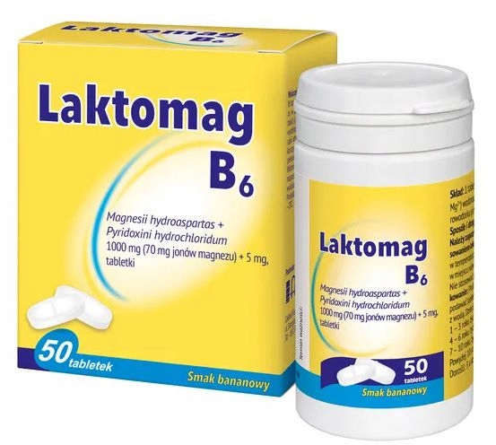 Laktomag B6 magnez + witamina b6 50 tabletek