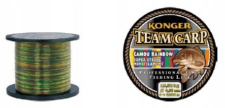 Konger Żyłka Team Carp Rainbow 0,25mm 600m