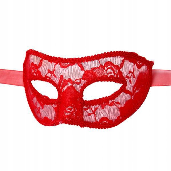 Women Translucent For Masquerade Ball Red