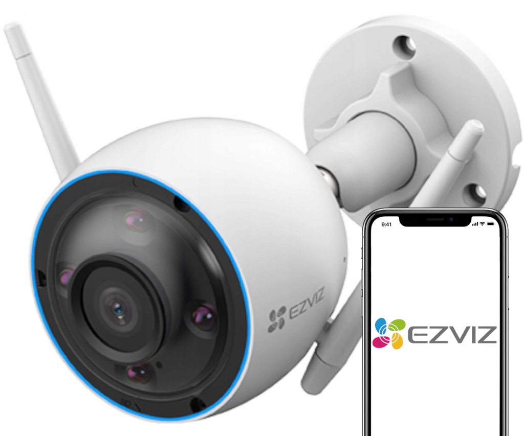 Kamera WiFi EZVIZ H3 3K 5MP Detekcja AI Wodoodporność obudowa ALUMINIOWA