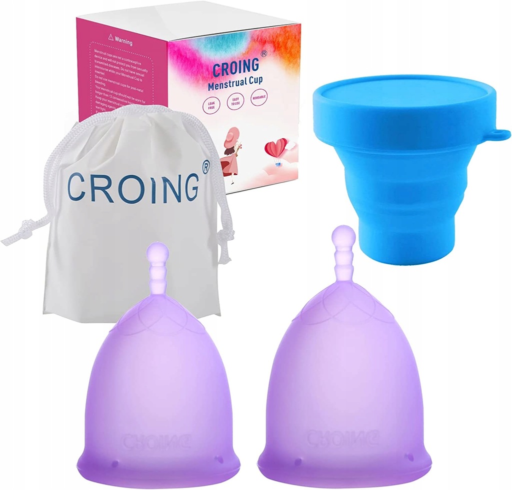 CROING Kubeczek Menstruacyjny 2 sztuki