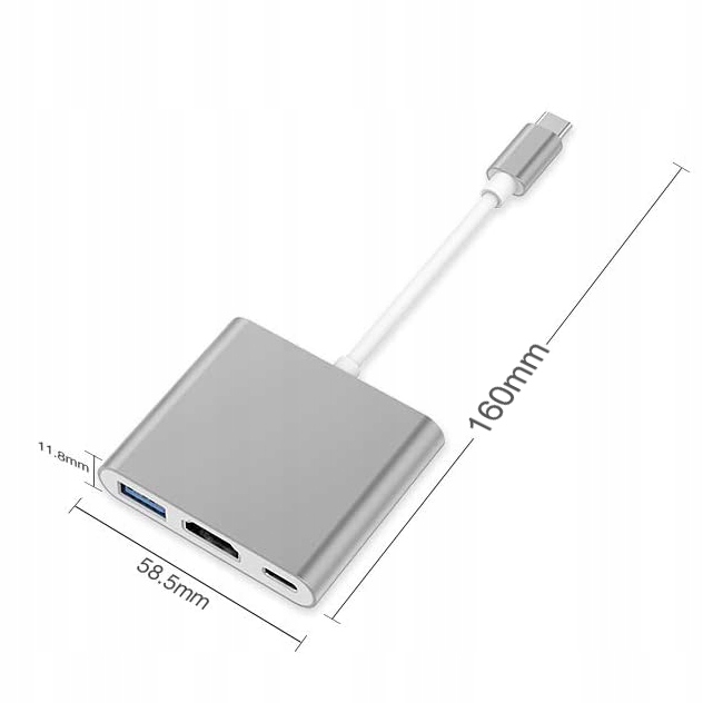 Купить АДАПТЕР ДЛЯ MacBook HUB АДАПТЕР USB-C HDMI 4K: отзывы, фото, характеристики в интерне-магазине Aredi.ru