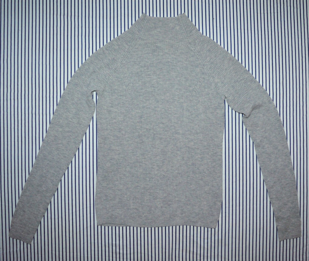 CUBUS SWETER PÓŁGOLF 100% MERINO WOOL S 36