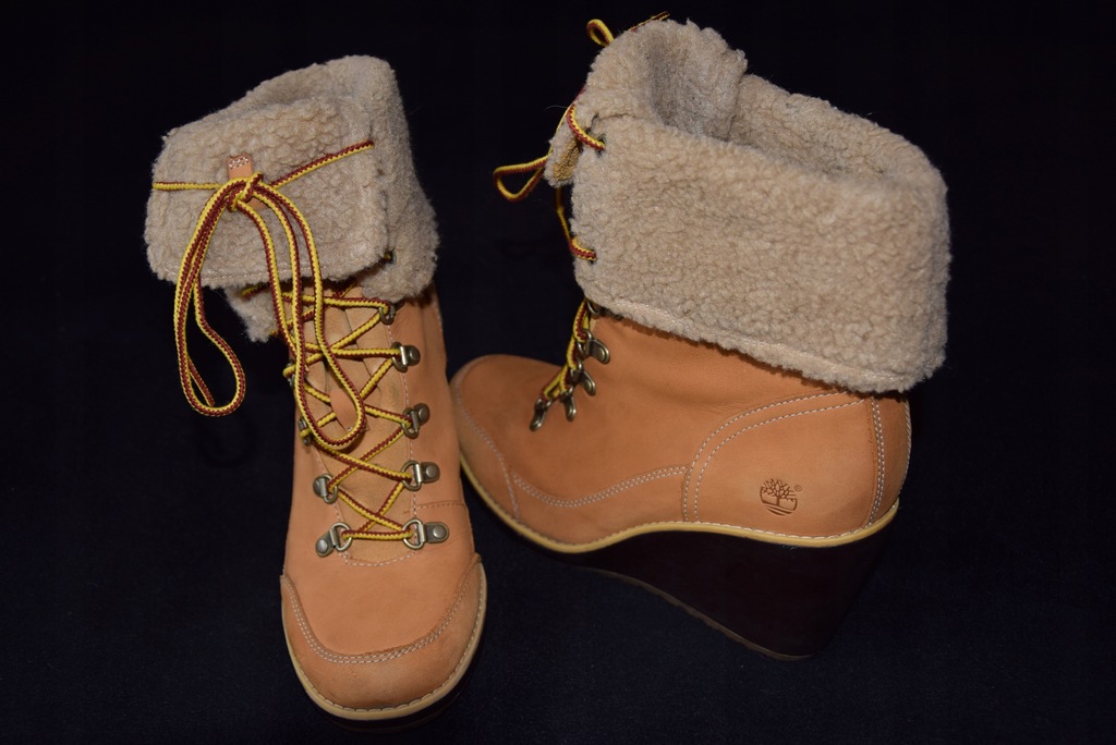 TIMBERLAND__SKÓRZANE BOTKI__KOTURN__38,5