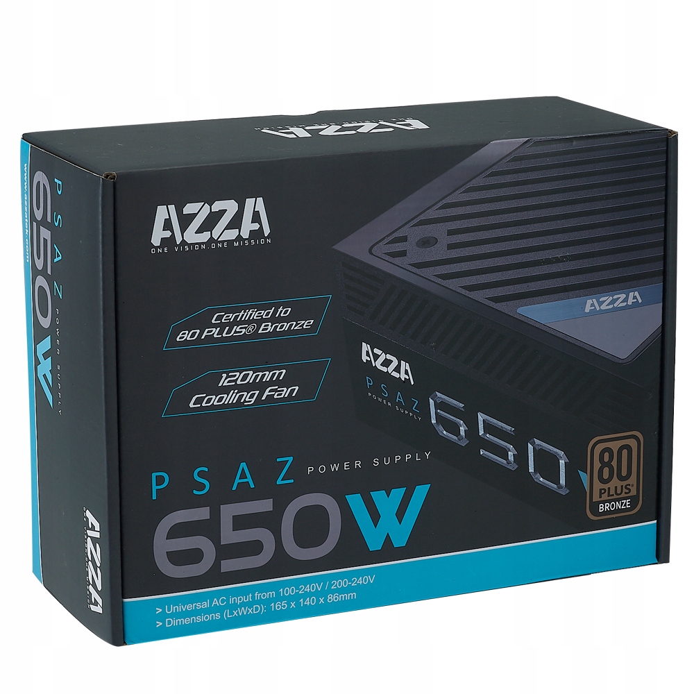 Купить Сертифицированный компьютерный блок питания для ПК AZZA PSAZ 650W 80+ ATX: отзывы, фото, характеристики в интерне-магазине Aredi.ru