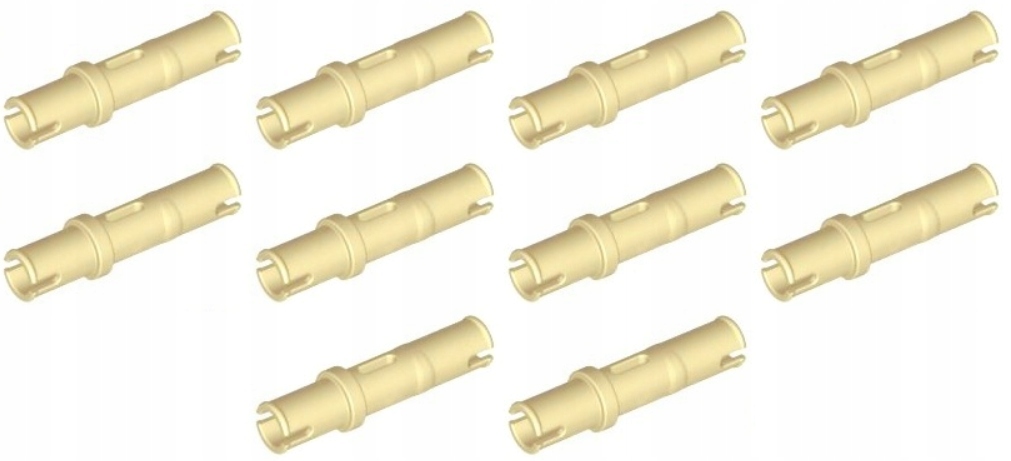 LEGO Technic Pin Długi 3L Piaskowy Tan 10 sztuk 6321305 32556
