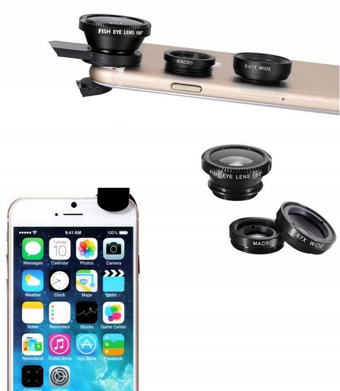 Купить Объектив 3x объектив для телефона МАКРО, широкоугольный: отзывы, фото, характеристики в интерне-магазине Aredi.ru