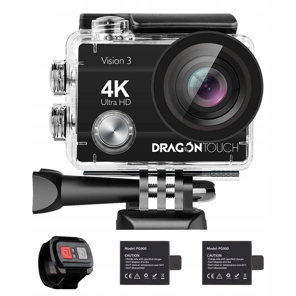 Dragon Touch Vision 4 Kamera sportowa 4K WIFi 16M