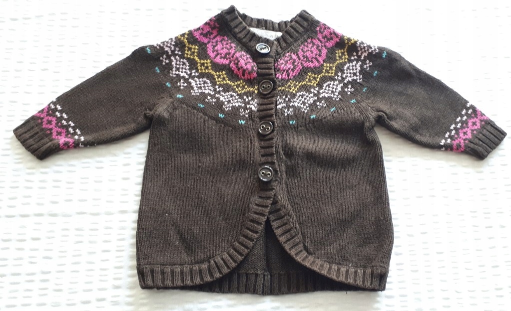 Sweter niemowlęcy chrzest H&M r. 68 3-6 mc