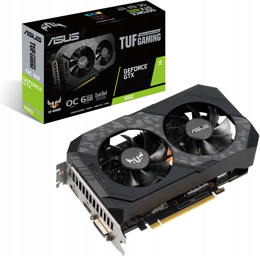 ASUS GeForce GTX 1660 6GB TUF GAMING OC GDDR5 192b