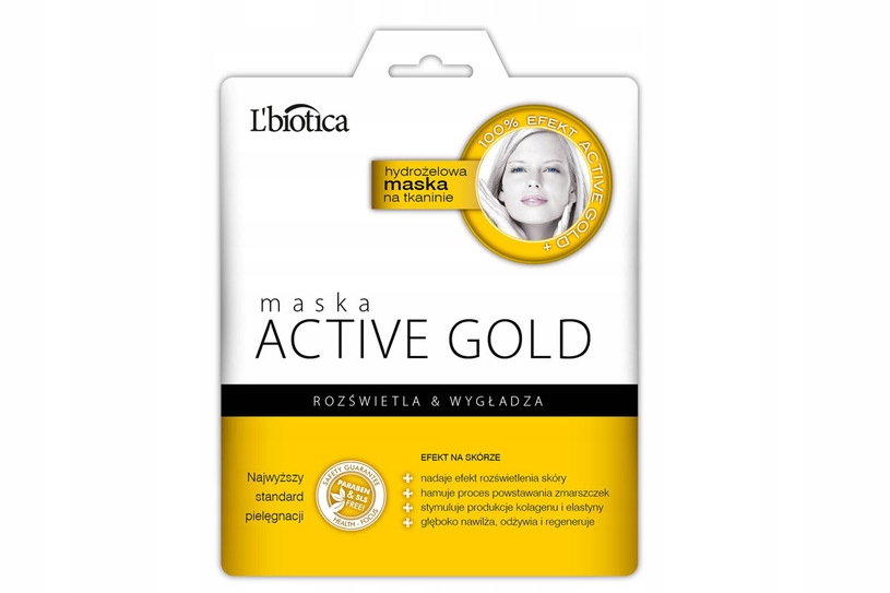 Active Gold Maska hydrożelowa na tkaninie 25g - Dł