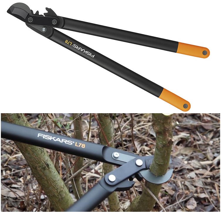 FISKARS L78 SEKATOR NOŻYCOWY DWURĘCZNY + NOŻYCE 7480285265
