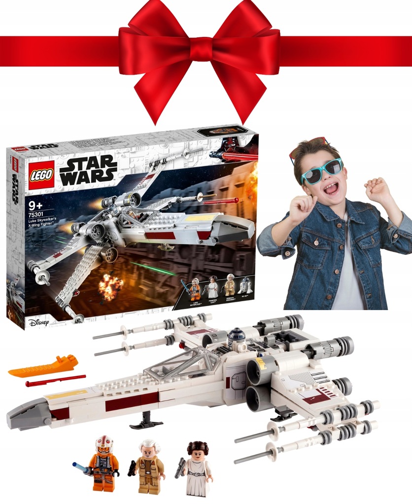 LEGO Star Wars 75301 Myśliwiec X-Wing Skywalkera PREZENT DLA CHŁOPCA GRATIS