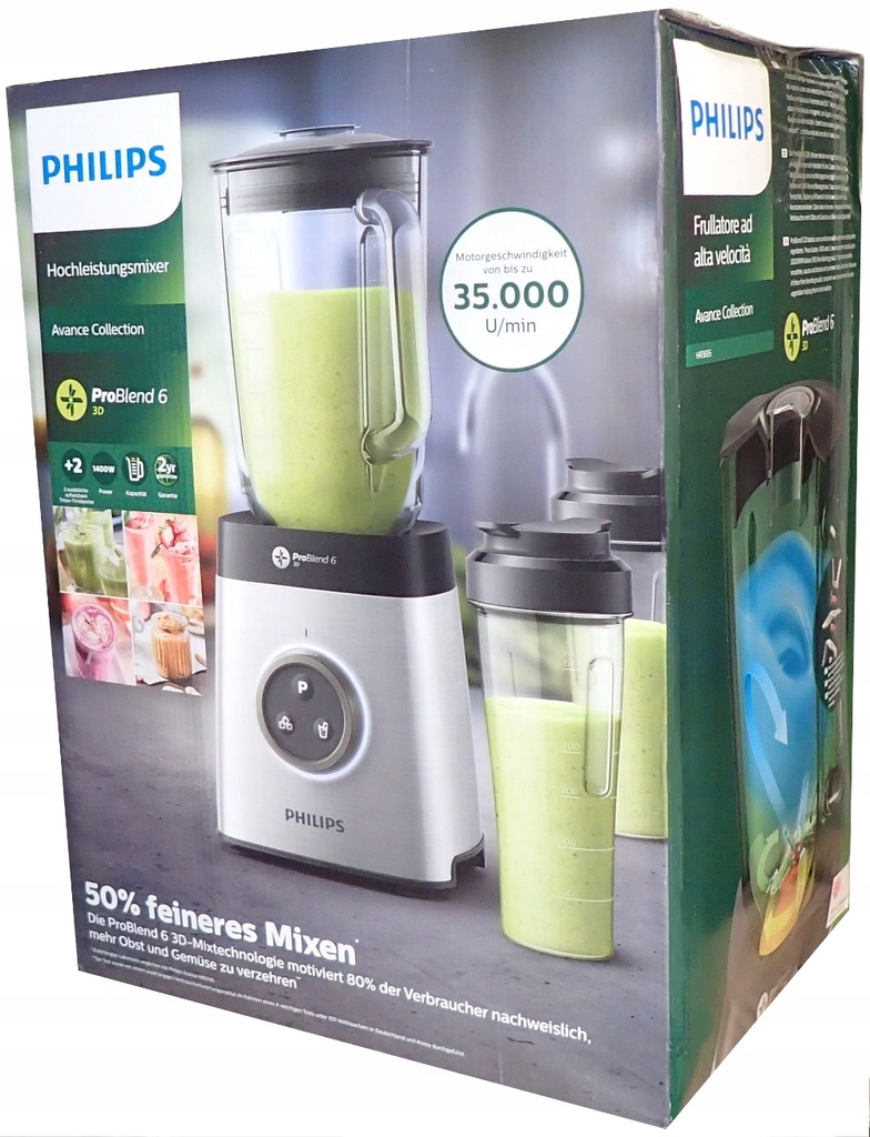 Philips HR3655 Blender Kielichowy Mikser Koktajler - 12587510936 ...