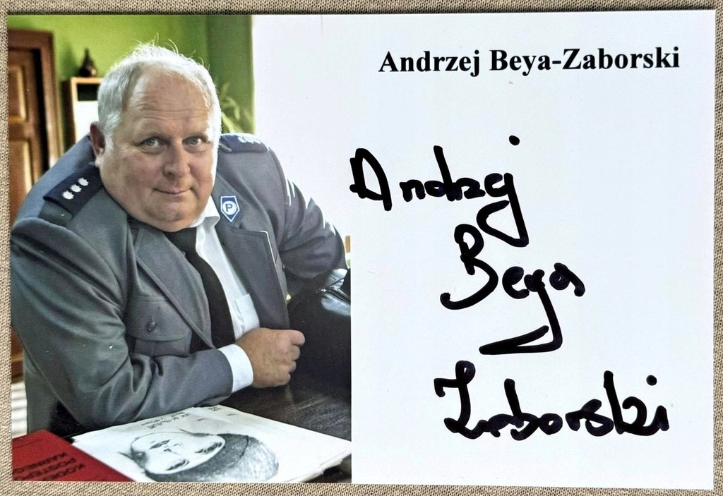 ANDRZEJ BEYA-ZABORSKI - Autograf -Przemek Dzieciom