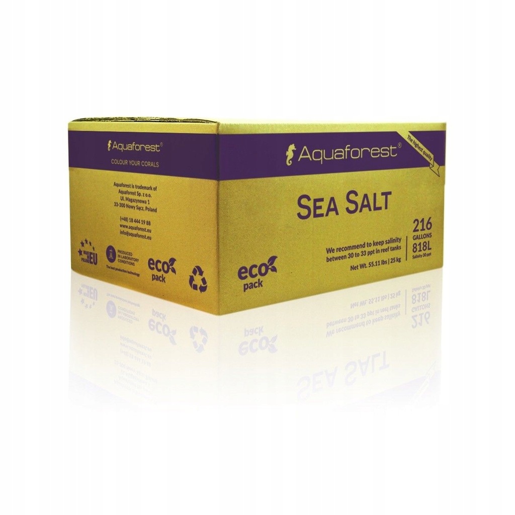 AQUAFOREST SEA SALT 25KG BOX SÓL MORSKA