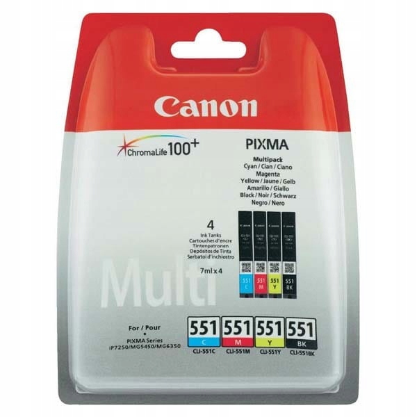 Canon oryginalny ink / tusz 6509B009, CLI551, CMYK