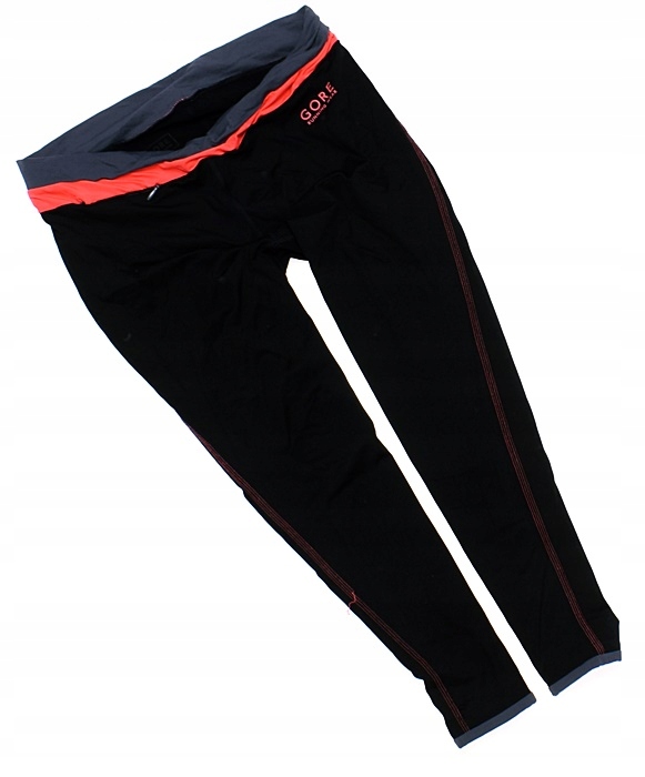 6880-8 .GORE... k#o CZARNE LEGGINSY SPORTOWE r.36