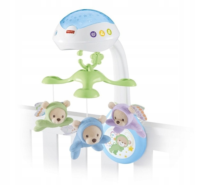 FISHER PRICE KARUZELA Z MISIAMI + PROJEKTOR CDN41