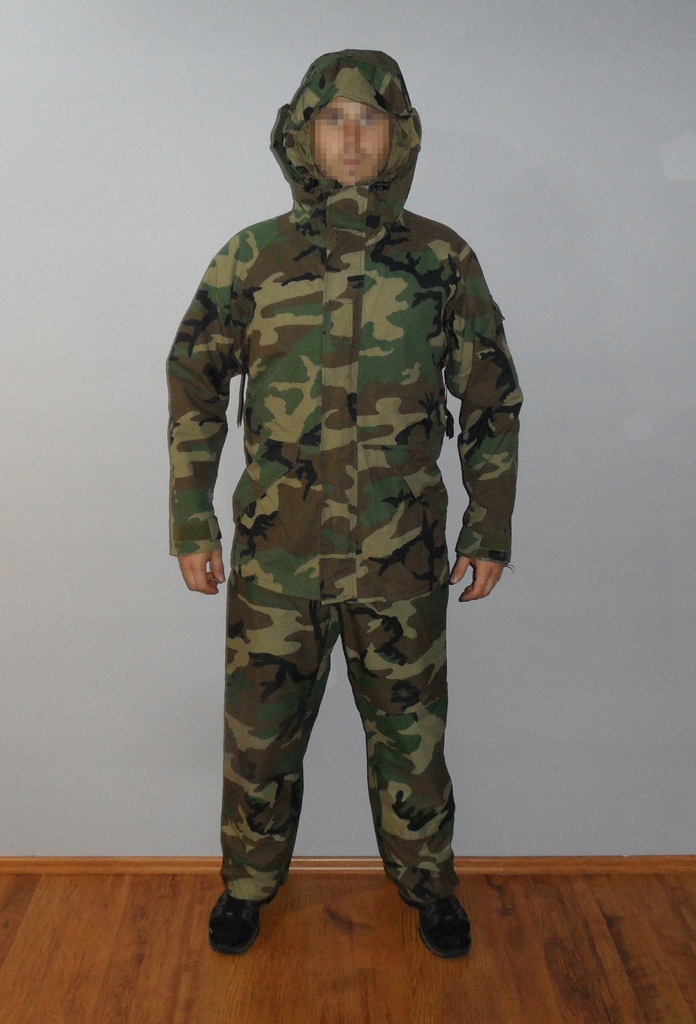 US ARMY Parka Woodland kurtka+spodnie GORETEX M/L