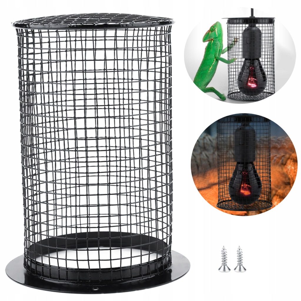 KOSZ OCHRONNY NA ŻARÓWKĘ GRZEWCZĄ DO TERRARIUM DO GADY 95X115X150 MM