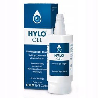 HYLO-GEL KROPLE DO OCZU NAWILŻAJĄCE 10 ml