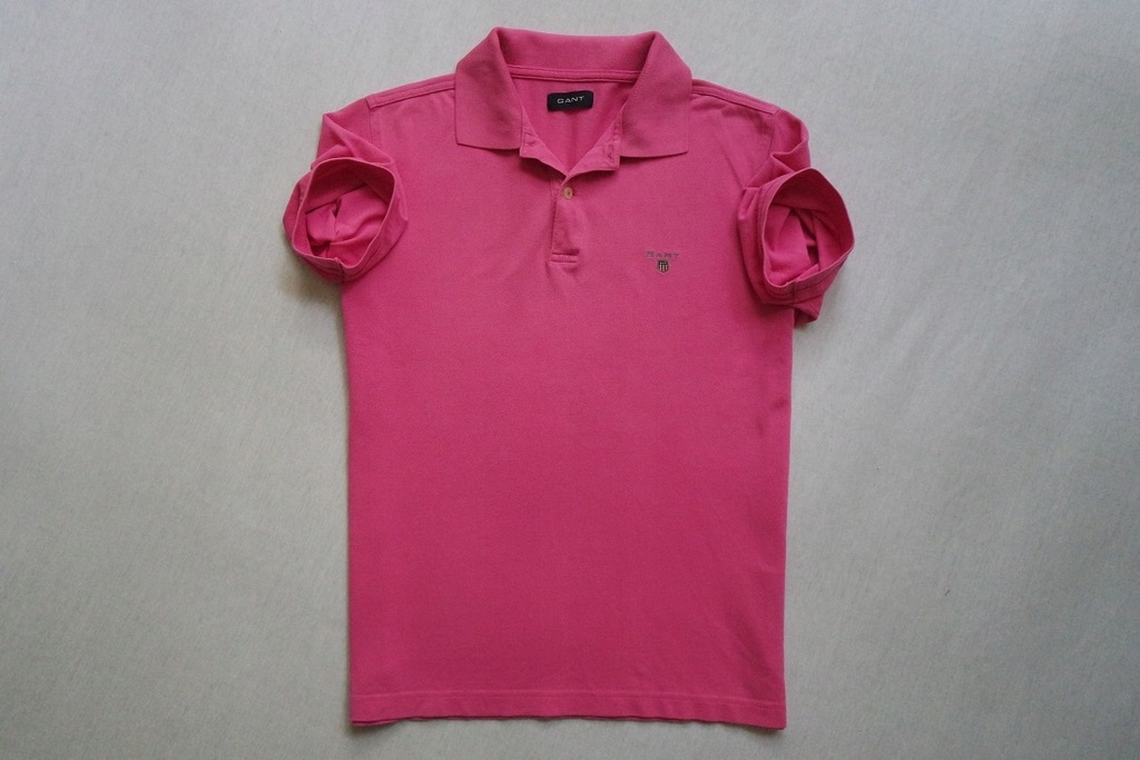 GANT koszulka polo różowa logowana markowa lato__S