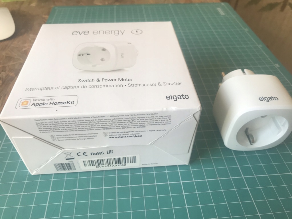 Eve Energy Elgato Apple HomeKit pomiar użycia prąd