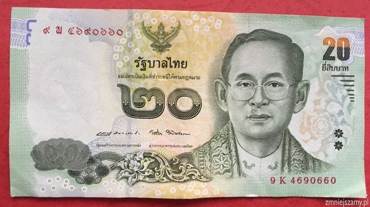 Tajlandia - 20 baht - Rama IX - dla WOŚP